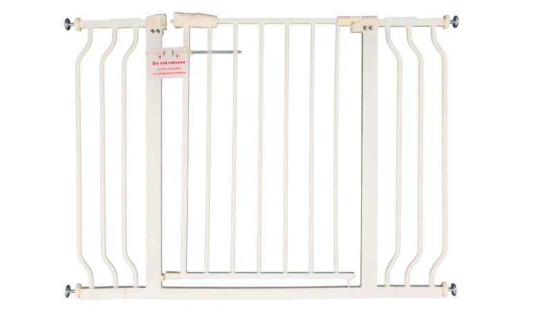 Photo 1 of BalanceFrom Easy Walk-Thru Safety Gate for Doorways and Stairways with Auto-Close/Hold-Open Features, Multiple Sizes 29.1 - 43.3 inch Cool White