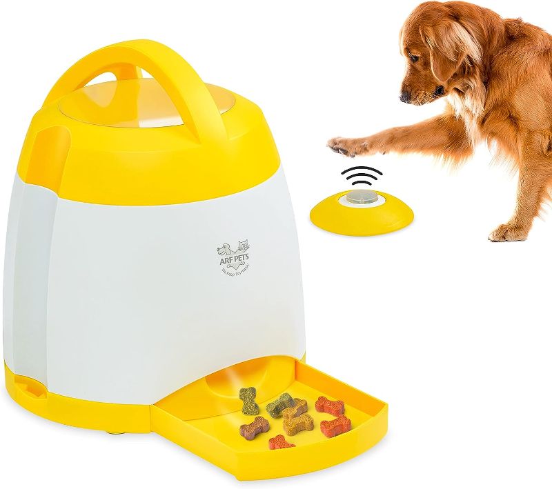 Photo 1 of Arf Pets Dog Treat Dispenser with Remote Button – Dog Memory Training Activity Toy – Treat While Train, Promotes Exercise by Rewards, Improves Memory & Positive Training for A Healthier & Happier Pet
