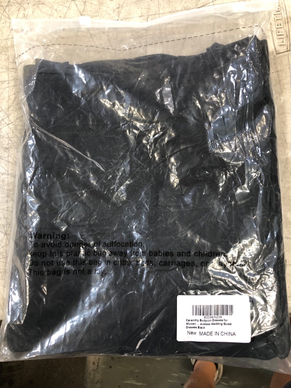 Photo 1 of Caramitty Cocktail Dresses for Women 2023 One Shoulder Bodycon Dresses Sexy Dresses Sleeveless Wedding Guest Dresses Large Black