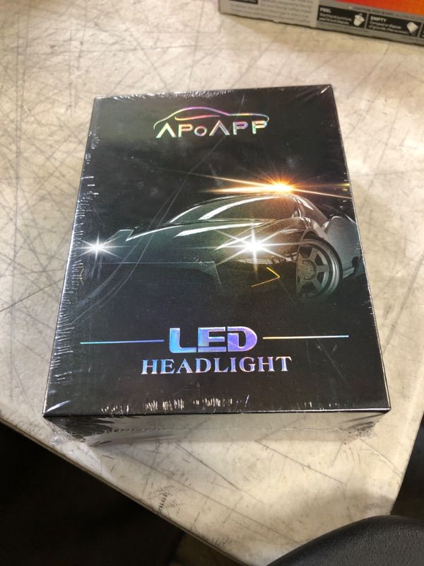 Photo 2 of APOAPP H1/H4/H7/H11/H9/H8/9005HB3/9006HB4 High and Low Beam LED Headlight Bulb Combo, 12000 Lumens Super Bright LED Headlight Conversion Kit 6500K Cool White (9006HB4)