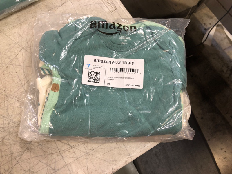 Photo 2 of Amazon Essentials Unisex Babies' Short-Sleeve Bodysuits, Multipacks 6 Ivory Forest 6-9 Months