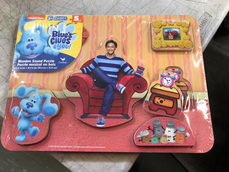 Photo 2 of Blue's Clues Chunky Wood Sound Puzzle, for Families and Kids Ages 3 and up