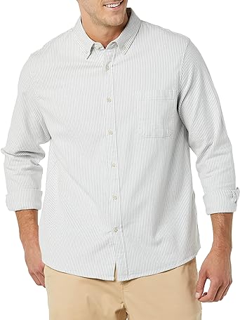 Photo 1 of Goodthreads Men's Slim-Fit Long-Sleeved Stretch Oxford Shirt with Pocket
SIZE- LARGE TALL 