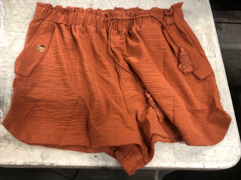 Photo 1 of womens shorts -dark orange
size-xl