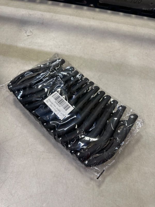 Photo 1 of 12 PCS Travel Hangers - Portable Folding Clothes Hangers Travel Accessories Foldable Clothes Drying Rack for Travel (Black)