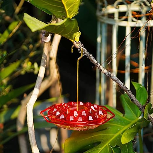 Photo 1 of 1PCS Wild Bird Feeders, Hummingbird Feeders for Garden Yard Outside Decoration, Plastic Humming Bird Feeders, Leak-Proof, Easy to Clean and Fill. (Red)