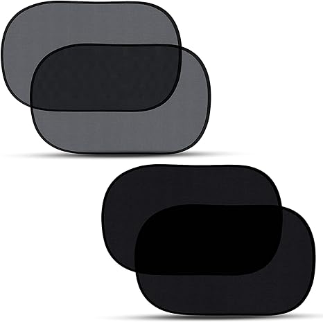 Photo 1 of Enovoe Car Window Shade For Baby - (4 Pack) - XL - 25" X 16" - Cling Car Sun Shade For Windows - Sun, Glare And UV Rays Protection For Your Child - Car Window Shades For Side Window
