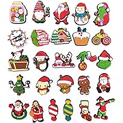 Photo 1 of Christmas Scrapbooking Sticker with Double-Sided Tape PVC Flexible Glue Christmas Charms for Laptop Phone Case Cup Kawaii Cartoon Set Making Supplies for DIY Christmas Gifts for Kids