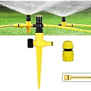 Photo 1 of 360° Rotating Automatic Irrigation System Garden Lawn Sprinkler Patio, Multifunctional Adjustable Garden Sprinkler 