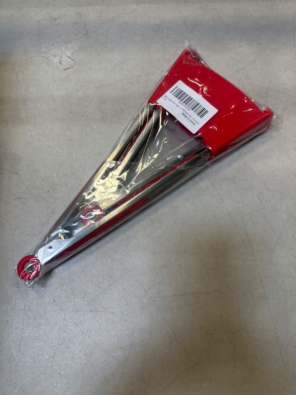 Photo 1 of 2 in 1 Spatula and Tongs Silicone Tongs for Cooking, Multifunctional Creative Kitchen Tongs with Silicone Tips,2 Sizes Food Grade Heat Resistant Stainless Steel Frame Dishwasher Safe?Red & 2pcs)