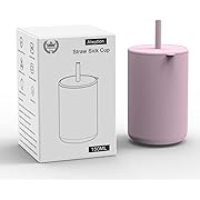 Photo 1 of Alwytlon Toddler Straw Cup, Food Grade Silicone Sprill Proof Training Cup for Baby, Silicone Transition Cups - Baby/Toddler Cups With Straws & Lids, 6 oz (Pink)
