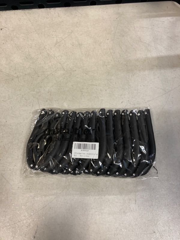 Photo 1 of 12 PCS Travel Hangers - Portable Folding Clothes Hangers Travel Accessories Foldable Clothes Drying Rack for Travel (Black)