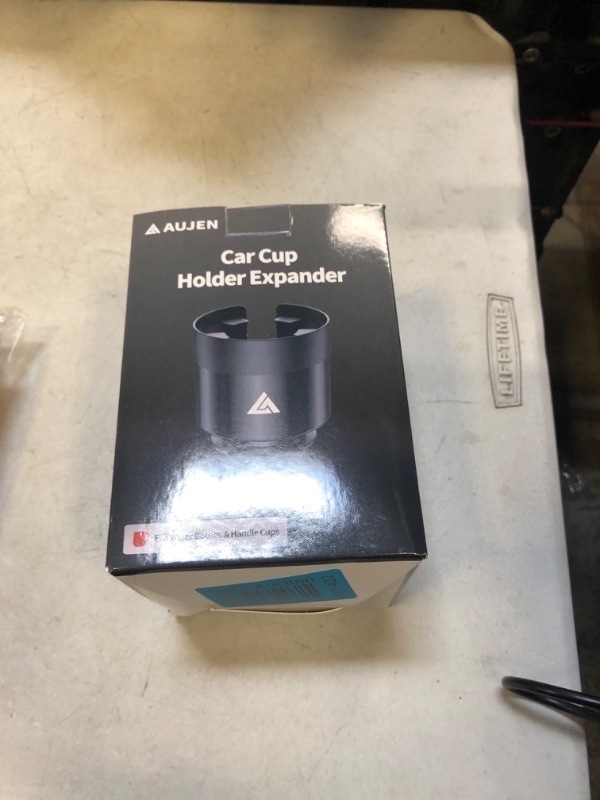 Photo 2 of AUJEN Cup Holder Expander for Car - Car Cup Holder Expander with an Adjustable Base, All Purpose Car Cup Holder for Bottles and Cups with a Diameter of 2.8"-3.8" & Handle Width?1.02" Black