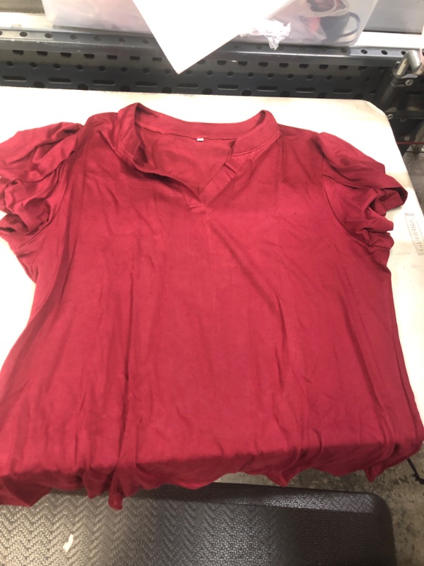 Photo 1 of AFVETUT Women's v neck loose blouse size 2xl 