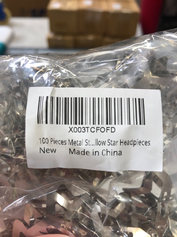 Photo 2 of 100pcs metal star headpieces 