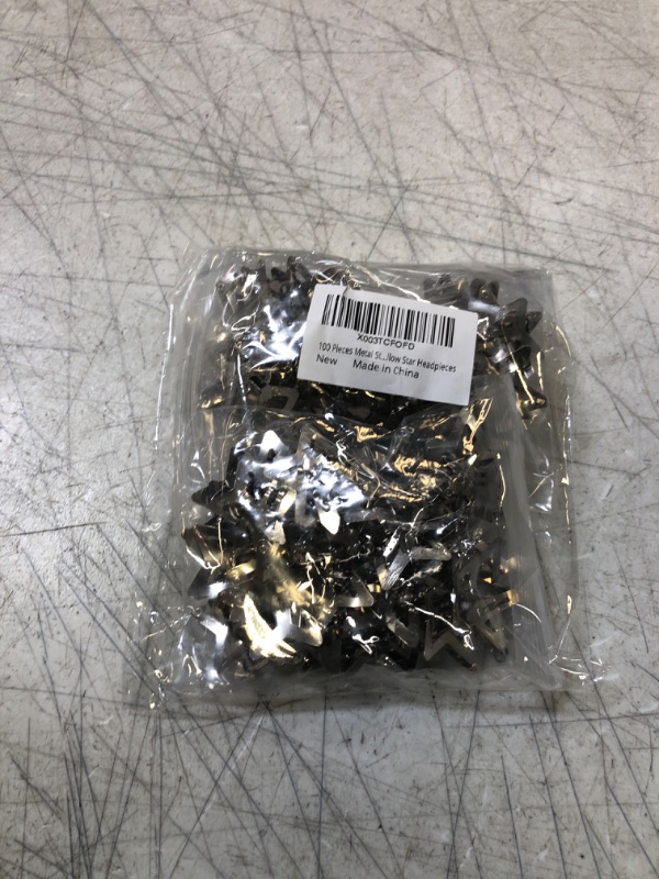 Photo 1 of 100pcs metal star headpieces 