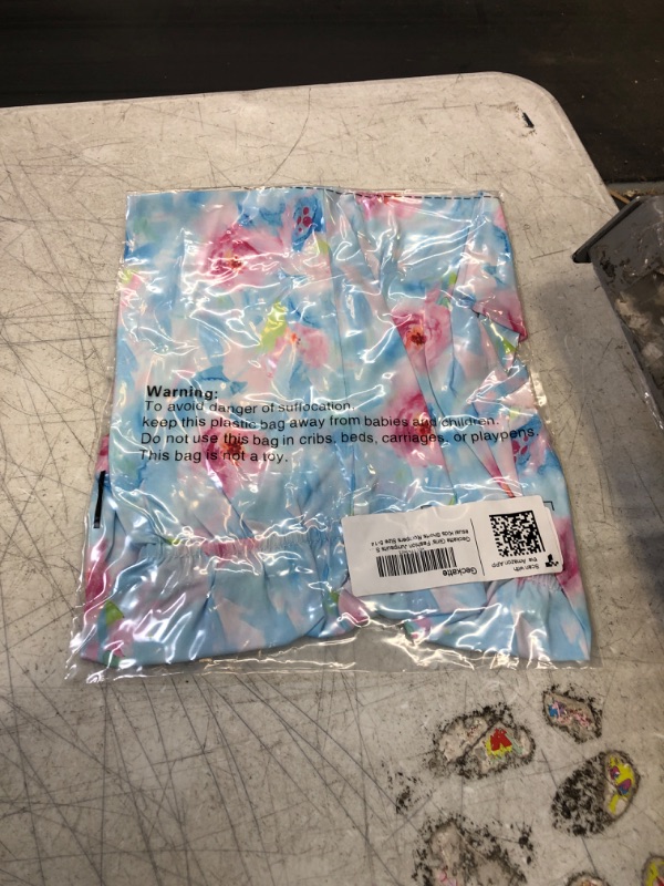 Photo 1 of Geckatte Girls' Fashion Jumpsuits Sleeveless Floral High Waisted Summer Casual Kids Shorts Rompers Size 5-14 11-12Year Z2-blue