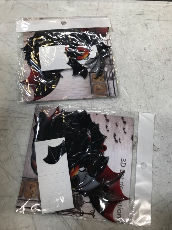 Photo 1 of 
Somotersea Halloween Bats Wall Decor 24PCS 3D Bats Stickers Removable Hallowmas Party Supplies Bat Decals for Home Outdoor DIY Wall Decorations Black
2 PACK 