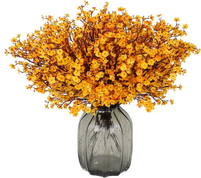 Photo 1 of 30PCS Artificial Bouquets Lifelike Plant Bouquet DIY Home Decoration Decorative Bouquet for Home Office Garden (Orange) Home Decoration'