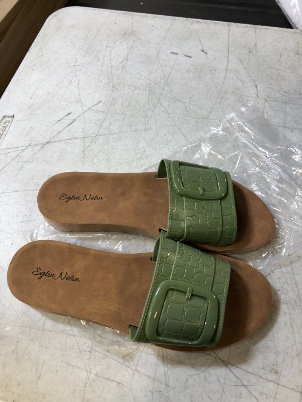 Photo 1 of WOMENS SANDALS GREEN SIZE 10