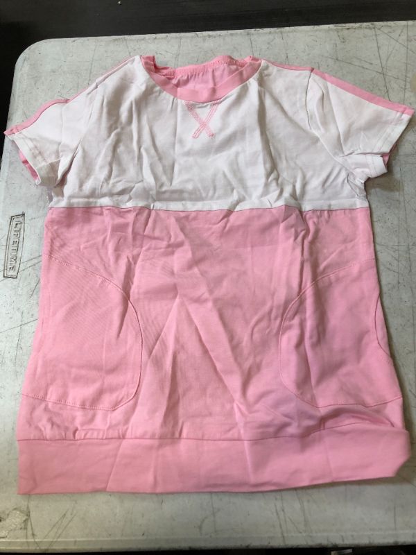 Photo 1 of 6-7 YRS OLD GIRLS SHIRT PINK/WHITE