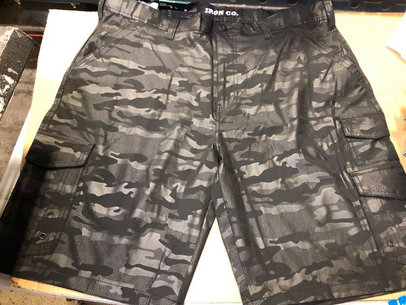 Photo 2 of 40.---Iron Co Stretch Performance Hybrid Cargo Blackout Camo Size 40