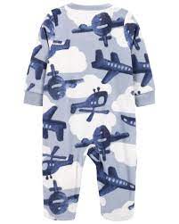 Photo 1 of 4T Baby 1-Piece Airplane Fleece Footie Pajamas
