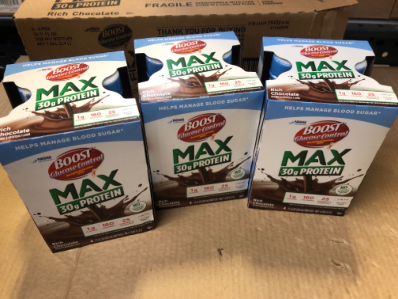 Photo 1 of  12pcs-- BOOST Glucose Control Max 30g Protein Nutritional Drink, Rich Chocolate
