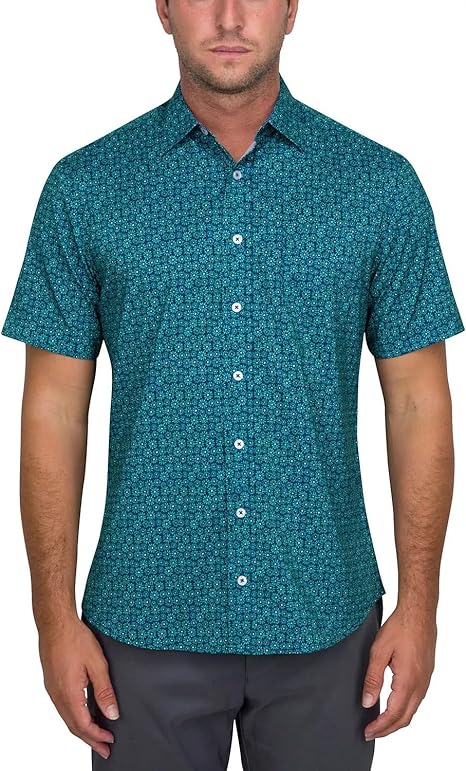 Photo 1 of 2 Pack Shirts , Greg Norman Men's Performance Golf Polo X-Large Dubarry,and Nick Graham XL Men's Regular-Fit Short Sleeve Woven Printed Shirt Casual Summer Holiday Beach Shirt