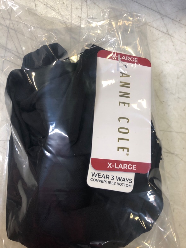 Photo 1 of Anne Cole Limited Edition Ladies Convertible High Waist Shirred Swim Bottom (Black XL)