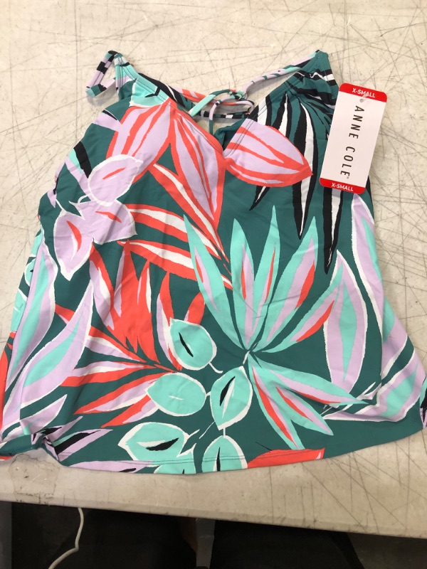 Photo 1 of Anne Cole Limited Edition Ladies Swim Pullover Triangle Tankini Top Size X-Small