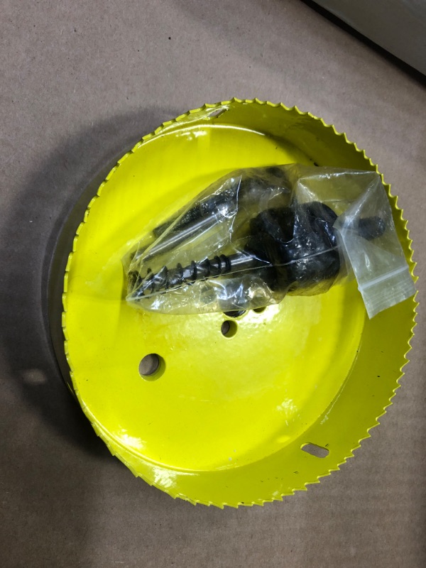 Photo 2 of 6-1/4 inch Hole Saw 159mm,HSS Bi-Metal Hole Cutter with Arbor Mandrel for Cutting Wood,Steel,Aluminium,Brass,Copper,Zinc,Tin 6-1/4" (159mm)