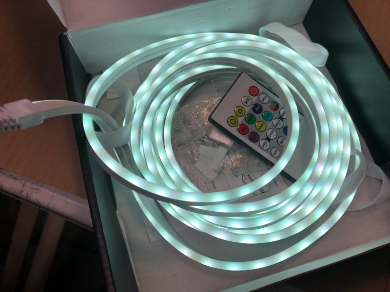 Photo 1 of  LED Neon Rope Lights 16.4 ft,RGBIC Light Strip  