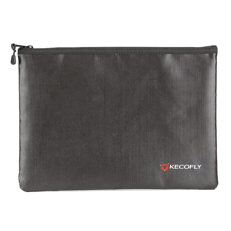 Photo 1 of KECOFLY Fireproof Bag, 13.6”*9.6” A4 Document Holder Waterproof Resistant Fire-Proof Safe Money Storage Pouch Protect with Zipper for Phone, Tablet, Cash, Passport, Valuables, Jewelry