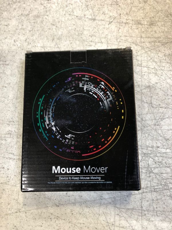 Photo 2 of BNING Mouse Mover Device, RGB Breathing Light Mouse Jiggler Undetectable Mouse Shaker Simulator for Computer Laptop Awakening, Include USB C to USB Adapter & Charger (Silver Classic)
