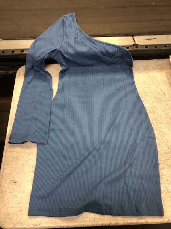 Photo 1 of Blue One Sleeve Dress Small 