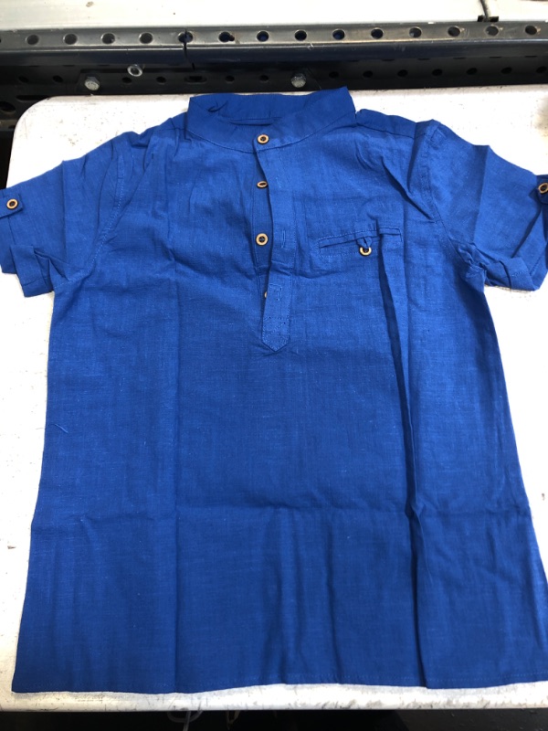 Photo 1 of BOYS BLUE SHIRT 8-10