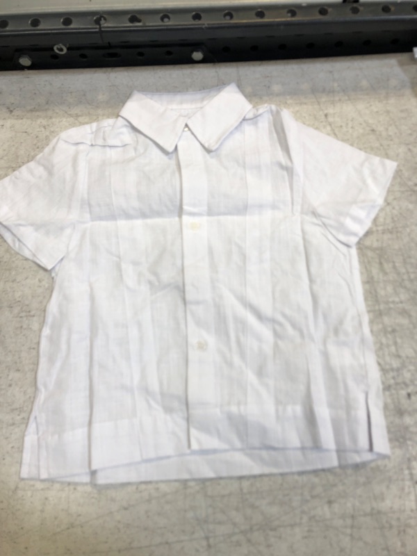 Photo 1 of BOYS WHITE BUTTON UP SHIRT 4T