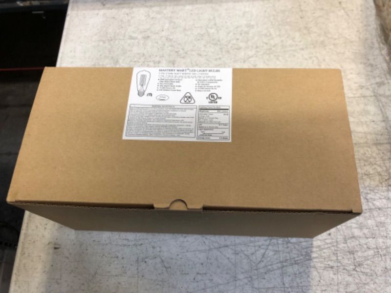 Photo 1 of MASTERY MART Edison Bulbs 60 Watt LED- CRI 95+ Soft White 2700K, E26 LED Bulb, ST58 5.5W Decorative Light Bulbs Non-dimmable, UL Certified [Soft White?10 Pack]
