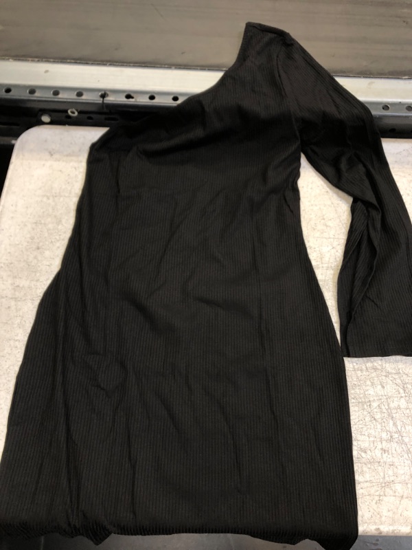 Photo 1 of BLACK ONE SLEEVE DRESS LARGE 