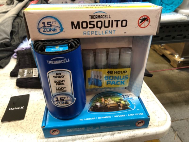 Photo 2 of 2x Thermacell Patio Shield Mosquito Repeller Mosquito Repellent, Royal Blue
