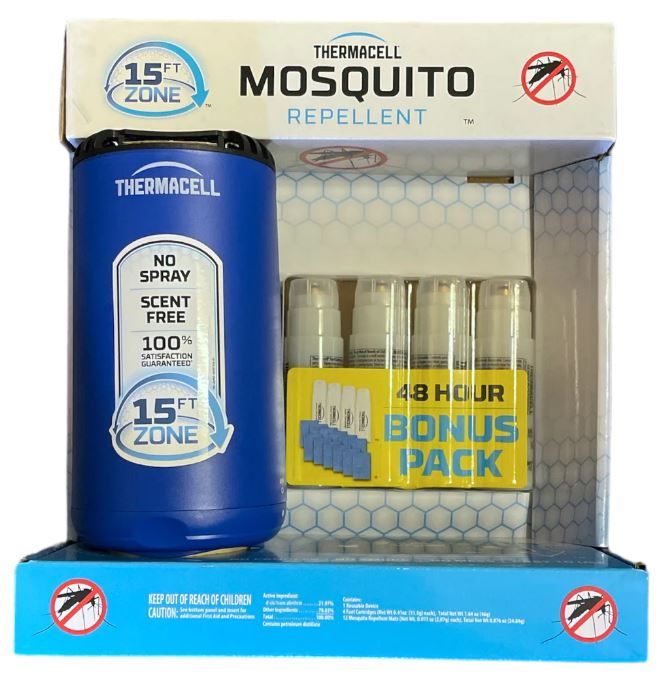 Photo 1 of 2x Thermacell Patio Shield Mosquito Repeller Mosquito Repellent, Royal Blue
