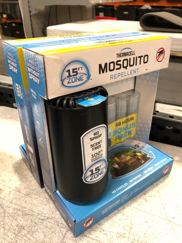 Photo 3 of 2x Thermacell Patio Shield Mosquito Repeller Mosquito Repellent, Black