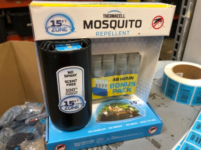 Photo 2 of 2x Thermacell Patio Shield Mosquito Repeller Mosquito Repellent, Black