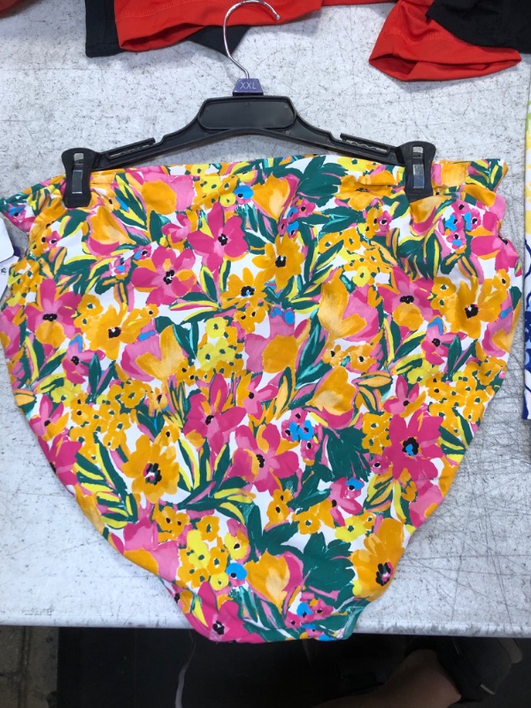 Photo 1 of Anne Cole Limited Edition Ladies Convertible High Waist Shirred Swim Bottom (Sunshine Floral XXL)
