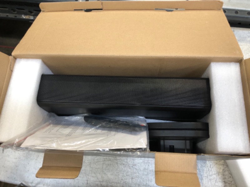 Photo 1 of GEOYEAO Sound Bars for TV, 2.2 CH 32 inch 3D Surround Sound Home Theater System with HDMI-ARC/Opt/Bluetooth 5.0, Built-in Dual Subwoofer & 10 DSP, Treble/Bass Adjustable, 2 in 1 Separable Design