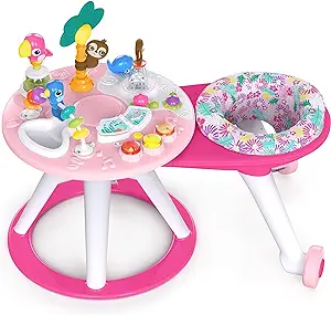 Photo 1 of Bright Starts Around We Go 2-in-1 Walk-Around Baby Activity Center & Table, Tropic Coral, Ages 6 Months+
