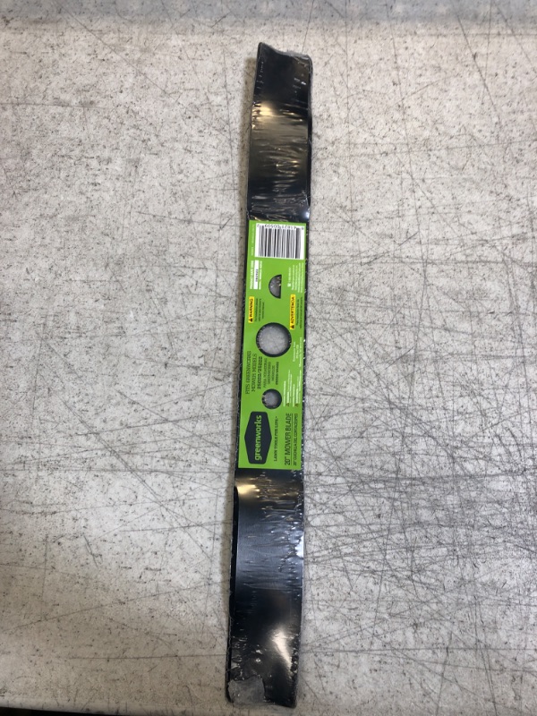 Photo 1 of Greenworks 20-Inch Replacement Lawn Mower Blade 29172 Black