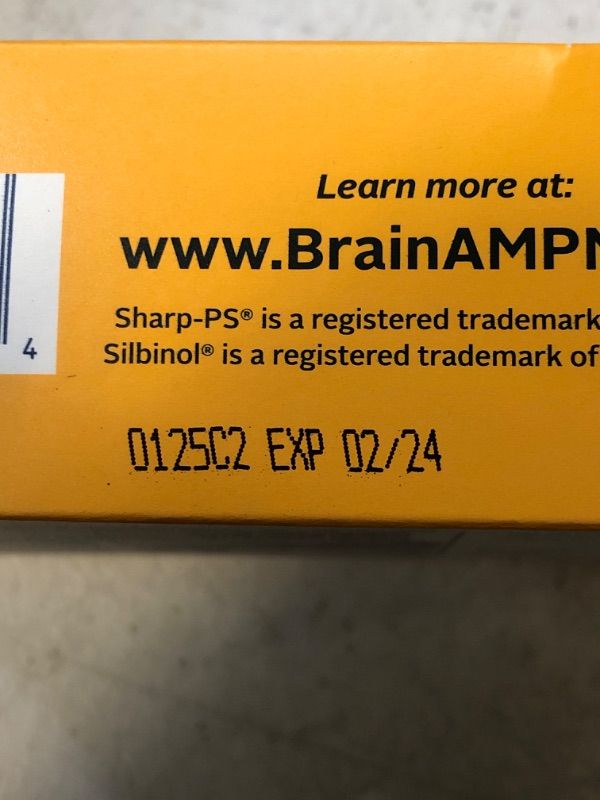 Photo 1 of BrainAM 60ct (30-Day) – Memory + Focus + Sustained Energy Supplement | Energize Brainwaves Daily | Patented Nootropics, Probiotics, Vitamins B6, B12, D, E, Phosphatidylserine, Alpha-GPC, Huperzine EXP 02/2024