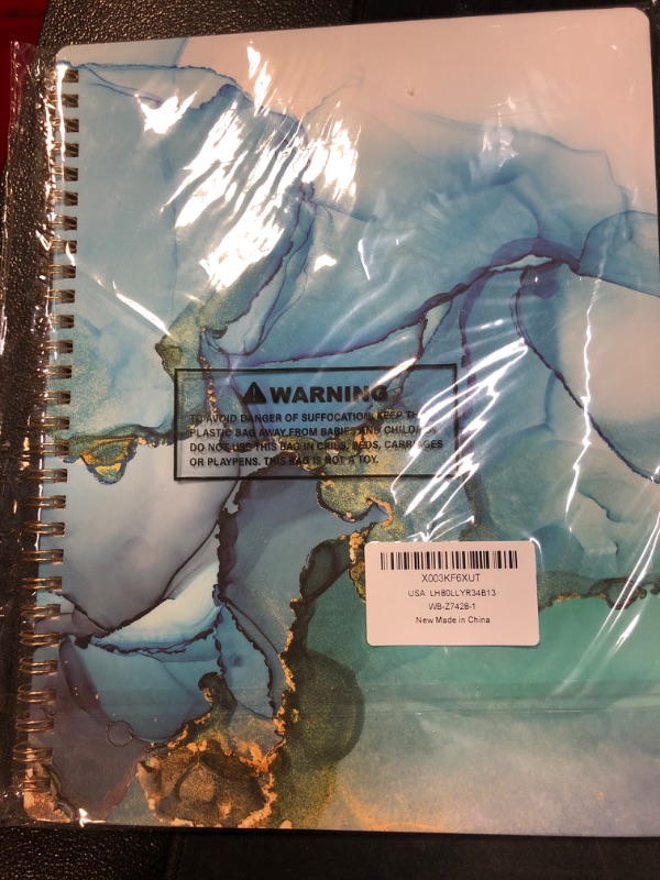 Photo 2 of Appointment Book 2023-2024 - Weekly Appointment Book 2023-2024, 8" x 10", Jul. 2023 - Jun. 2024, 2023-2024 Daily Hourly Planner with 30-Minute Interval + Thick Paper + Twin-Wire Binding + Printed Tabs - Teal Waterink